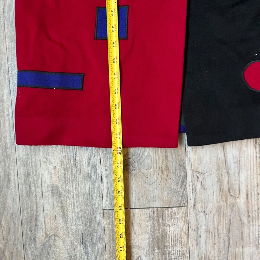 Vintage 80s Wool Coat Werable Art Marylou Ozbolt Storer Fibrearts Seatle P/Small - Picture 8 of 12